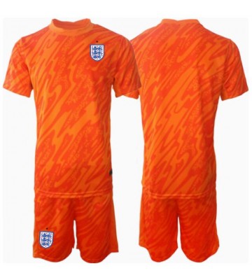 England Målvakt Hemmatröja Barn EM 2024 Kortärmad (+ Korta byxor)